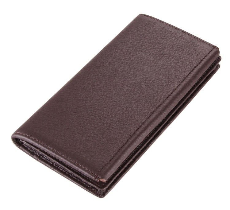 8061C Man Genuine Cow Leather Long Wallect Card Holder