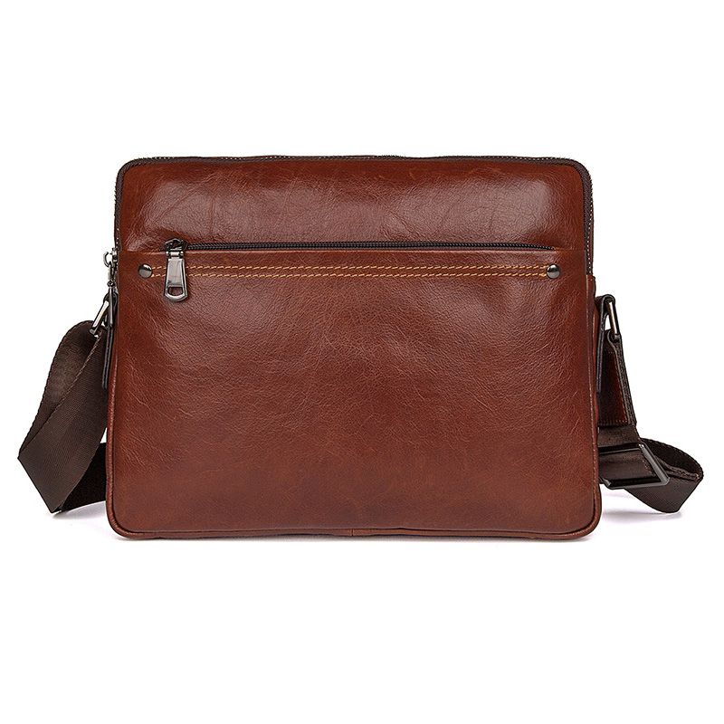 1042X Simple Cow Leather Small Sling Bag for Men 