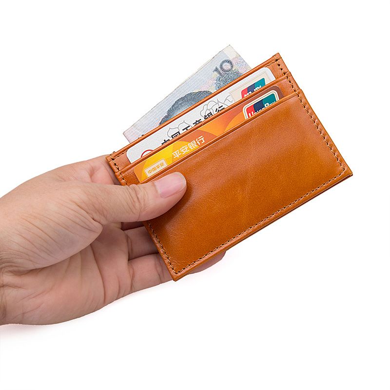 R-8174D Wholesale New Products Orange Card Holder Coin Pocket  