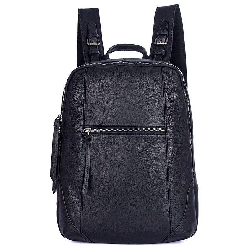 2012A Black Backpack for Men High Quality Leather Producter 