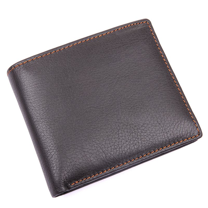 8155-3C Coffee Genuine Leather Big Capacity Card Holder Coin Wallet