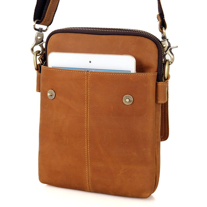 Hot Selling Excellent Cow Leather Small Messenger Sling Bag Shoulder Bag for Men | eBay