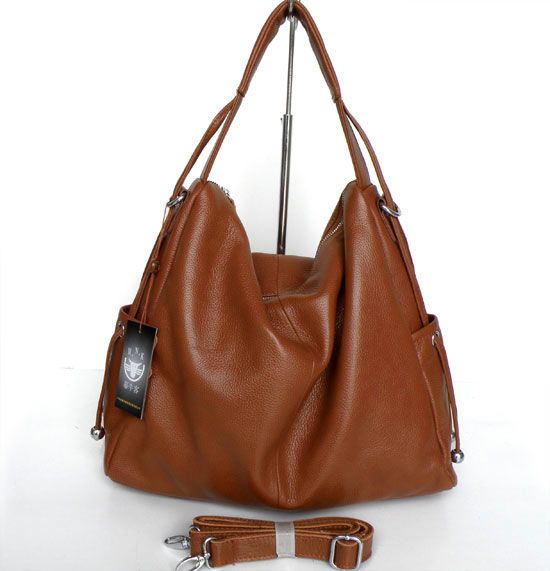 2535 New Design Leather Brown Shoulder Bag Handbag Purse HOBO_Shoulder Bags_Women&#39;s Leather Bags ...