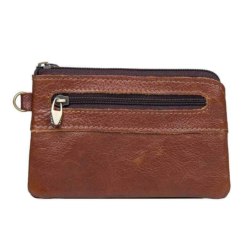 8118X Brown Cowhide Coin Pocket Convenient Carring Wallet