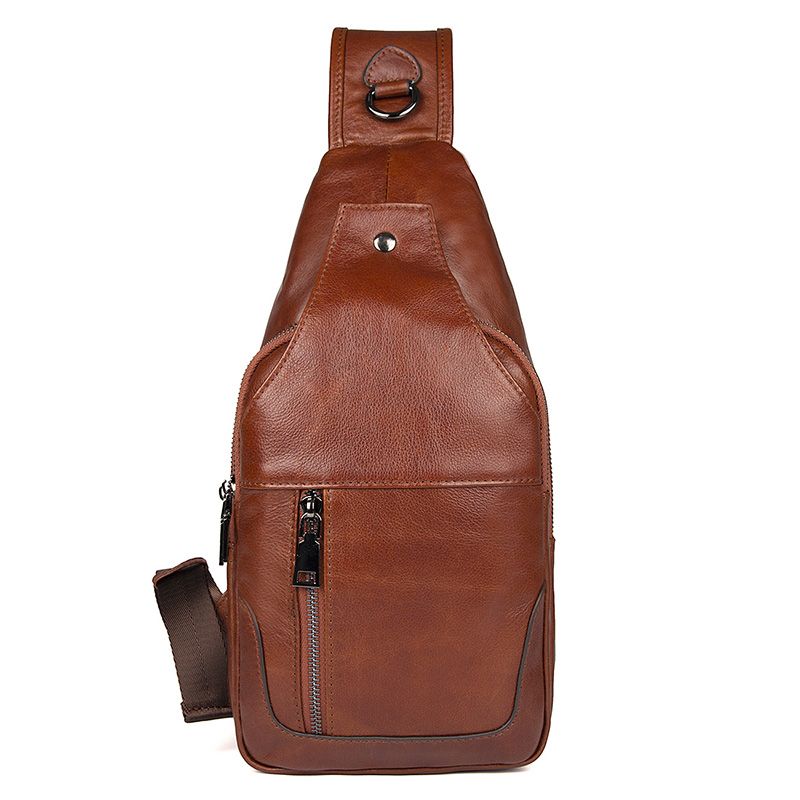 4004X Vintage Cow Leather Chest Bag for Young in China