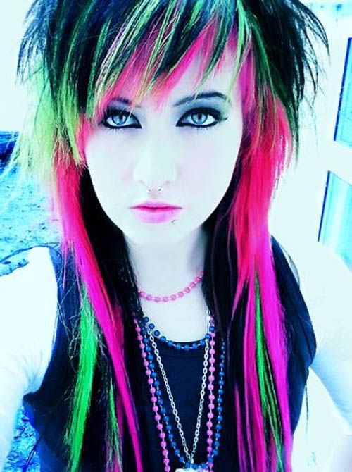 hair color and hairstyles. Emo Hair Color Pictures.