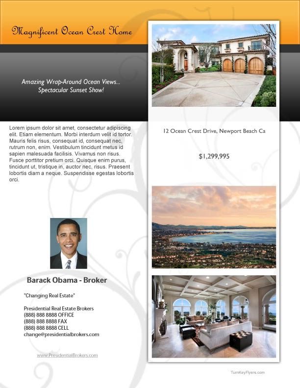 cool real estate flyers. real estate flyers examples.