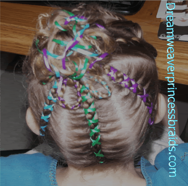 braided hairstyles for kids. raided hairstyle back view