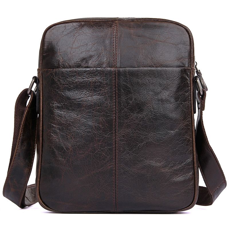 1008Q Chocolate Vintage Genuine Leather Sling Bag for Men_Messenger_Men ...