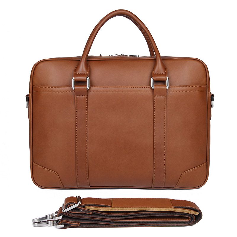 7349B-2 Vintage Leather Men's Laptop Bag Briefcase Messenger Bag handbag