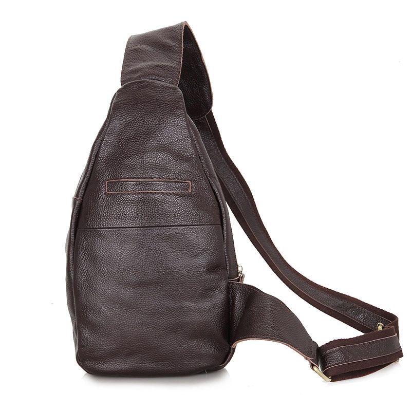 2467QNew Leather Unique Design Men Backpack Shoulder Messenger Bag ...
