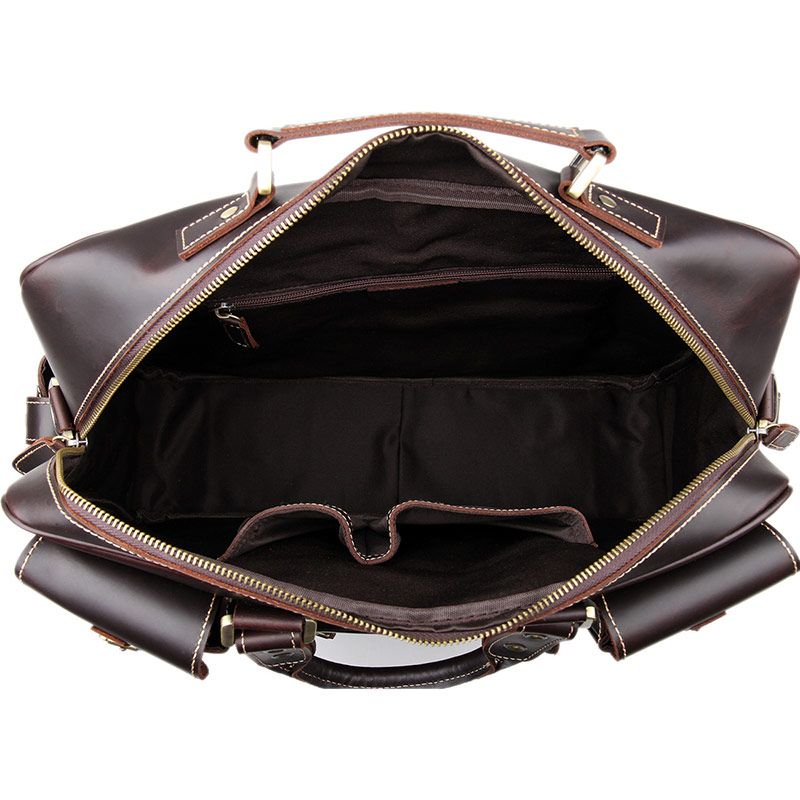 7028Q Rare Cow Leather Men's Briefcase Laptop Bag_Briefcase Handbags ...