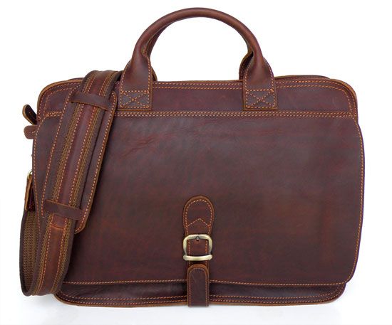 6020 Crazy Horse Leather Men Briefcase Handbag Messenger Bag_Briefcase ...