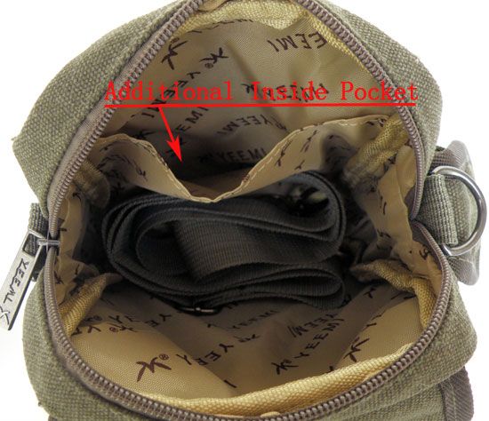 Canvas Mens Messenger Bag Fanny Waist Pack FREE SHIP  