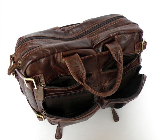 NWT Cowboy Vintage Leather Mens Briefcase Laptop Dispatch Travel 
