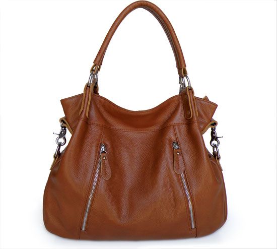 2721 Brown Lady Genuine Leather Design Shoulder Bag Handbag_Handbags ...
