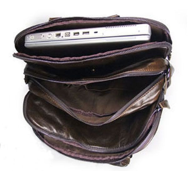 7059Q Real Vintage Leather Men's Handbag Laptop Messenger Bag_Briefcase ...
