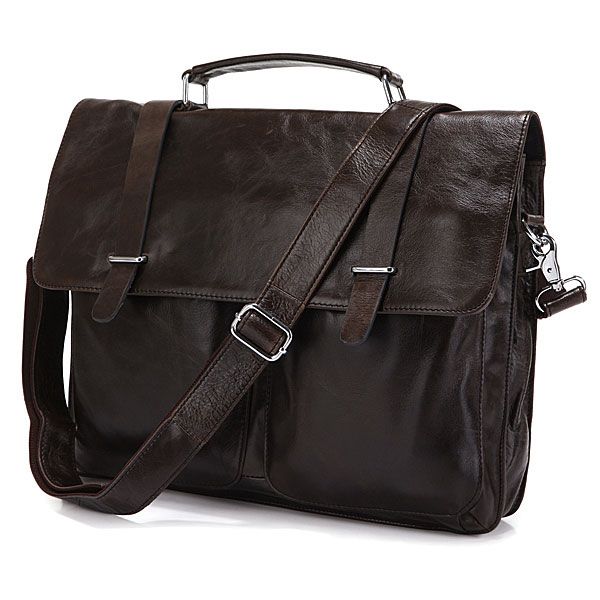 6057J Brand New Real Vintage Leather Men's Laptop Bag Briefcase ...