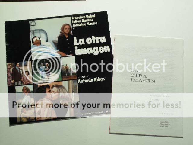 La otra imagen   ANTONIO RIBAS   Pressbook, Cannes 1973  